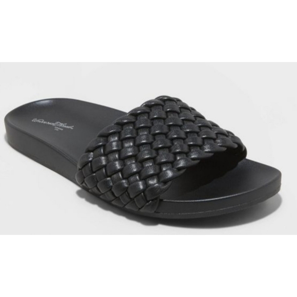 NEW Universal Thread Polly Woven Slide Sandals - Picture 1 of 12